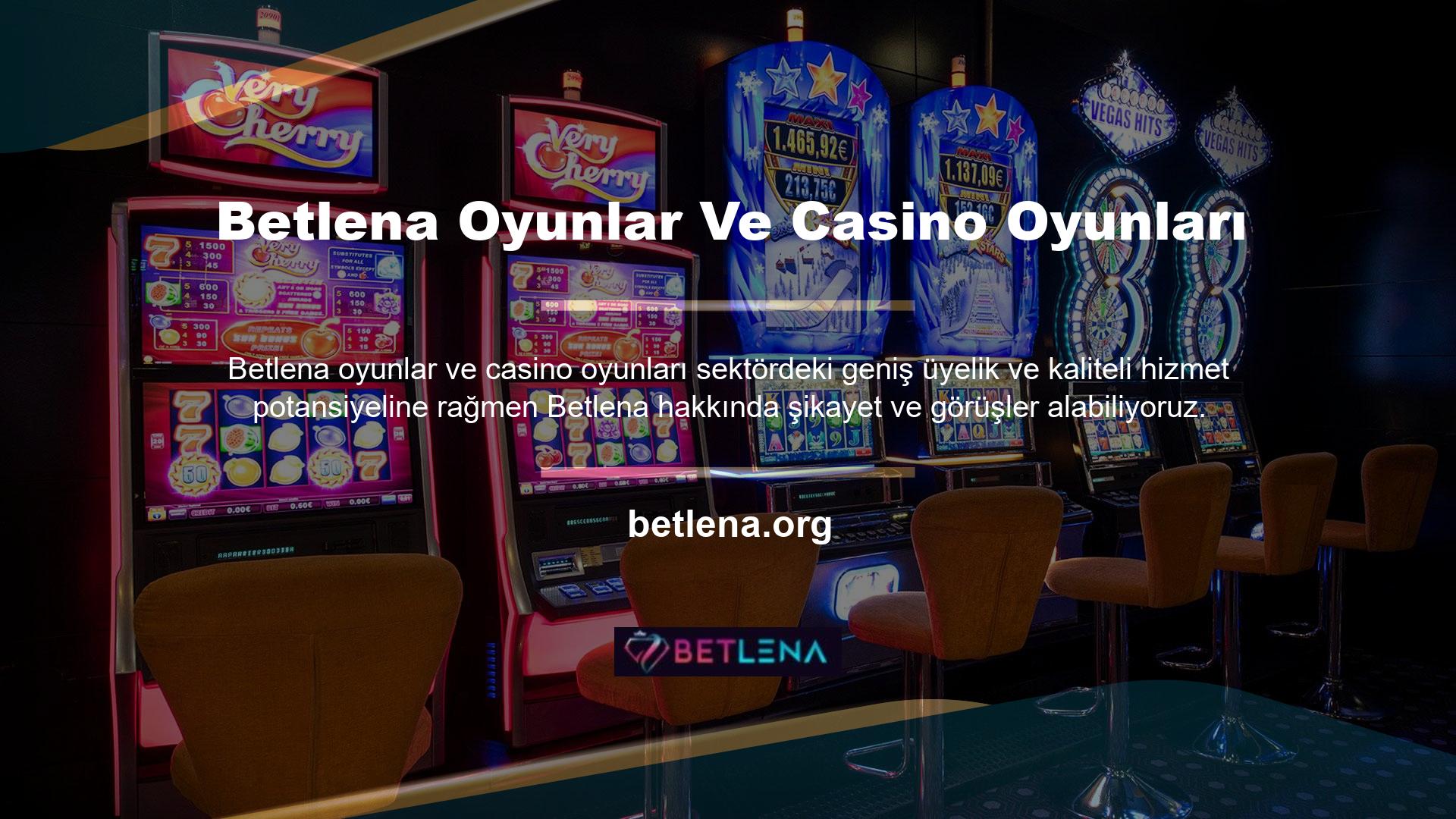 Sistemde olmayan her türlü casino ve spor oyunları için masa bazlı limitler üye şikayetlerine yol açabilmektedir